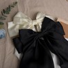 Black White Hair Bow for Women Girls Black Large Hair