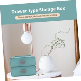 Minkissy Pp Plastic Desktop Storage Box Cosmetics Sundries Organizer Tabletop Sorting Box for Office Home Student