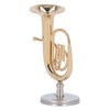 Miniature Tuba Model Brass Gold Plated Euphonium Mini Miniature Tuba