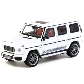 DCD Mercedes-AMG G 63 Edition 55 White 1/64 Scale Diecast Model Car Series Road64 by Tarmac Works