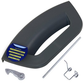 Set of Door Handle Porthole of Washing Machine with the Original Code C00286151 C00288568 482000031820 482000031725 Parts for Hotpoint for Ariston for Indesit - Warranty 10 Years - MONTERAL