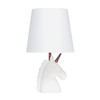 Simple Designs LT1078-RNW Sparkling Glitter Unicorn Table Lamp, Rainbow