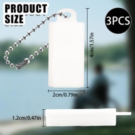 3pcs Hearing Aid Battery Cases, Plastic Hearing Aid Batteries Caddy with Keychain Portable 312 Battery Storage Box Practical Hearing-Aid Batteries Key Chain Carry Case