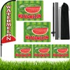 Hillsuren Watermelon Advertising Feather Flag Pole Kit Include 7 ft