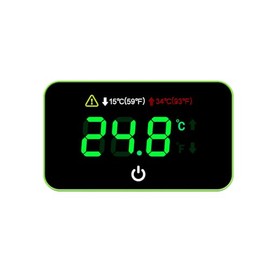 Aquarium Temperature Meter, LED Flashes When Beyond Normal Temperature Range, Reef Tank Thermometer, Terrarium Water Temperature Test