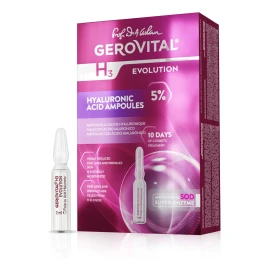 💧Ampollas Hidratantes Anti-Edad con Ácido Hialurónico – Gerovital H3 Evolution 30+ (20 unidades)