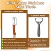 2 Pack Vegetable Peeler With Wooden Handle,Multi Functional Vegetable Peeler