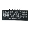 Athena Brands PHILIPPIANS 4:13 EMBROIDERED iron-on PATCH CHRISTIAN RELIGIOUS BIBLE