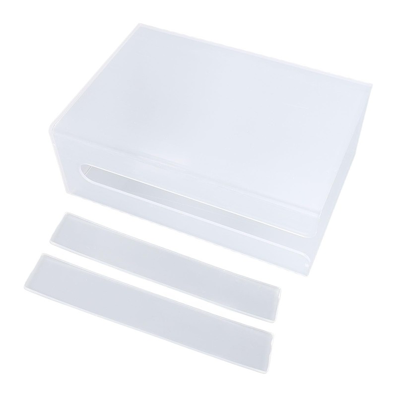 GLOGLOW Caja de Pañuelos Transparente para Montaje en Pared, Caja