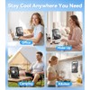 Mini USB Fan, 5 Speeds Table Fan, Very Quiet &