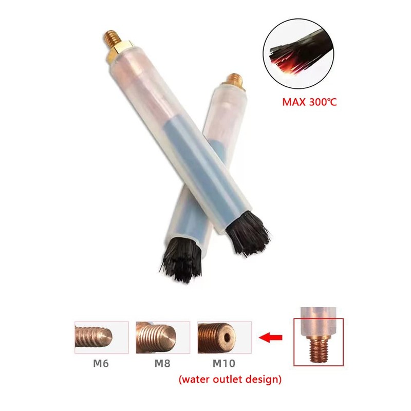 Weld Bead Cleaning Brush M6 5PCS, Copper Head Weld Brush
