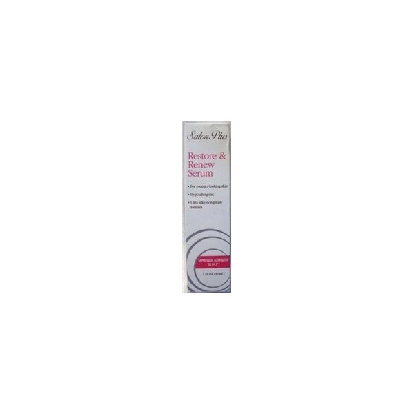 SALON PLUS RESTORE & RENEW SERUM, 1 OZ.