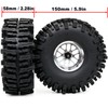 HOBBYSOUL 5.9'' Tall Mud Slingers XL RC 2.2 beadlock Wheels