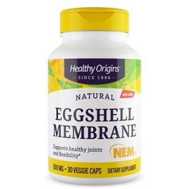 Healthy Origins Eggshell Membrane 500 mg (NEM, Non-GMO, Gluten Free, Joint Support), 60 Veggie Caps