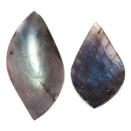 Nupuyai Irregular Polished Labradorite Crystal Stone Healing Pocket Worry Stone for Relieve Stress/Massage/Yoga Meditation Labradorite Decor for Home Office