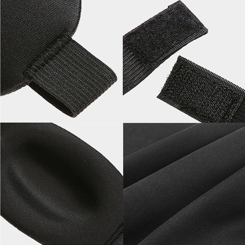 Wacnune 2 Pcs Black 3D Eye Mask Elastic Strap, Soft