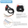 Keenso Motorcycle Handlebar Switch, Motorcycle 22 mm Waterproof Handlebar Mount