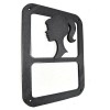 Girl Head Silhouette 3D - BLK For Jeep Wrangler JK/JKU