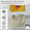 BekPooQ Ultra Absorbent Stone Sponge Holder for Kitchen Sink, 2