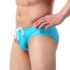 Summer Code Mens Solid Swim Briefs Drawstring Bikini Sport Swimsuit