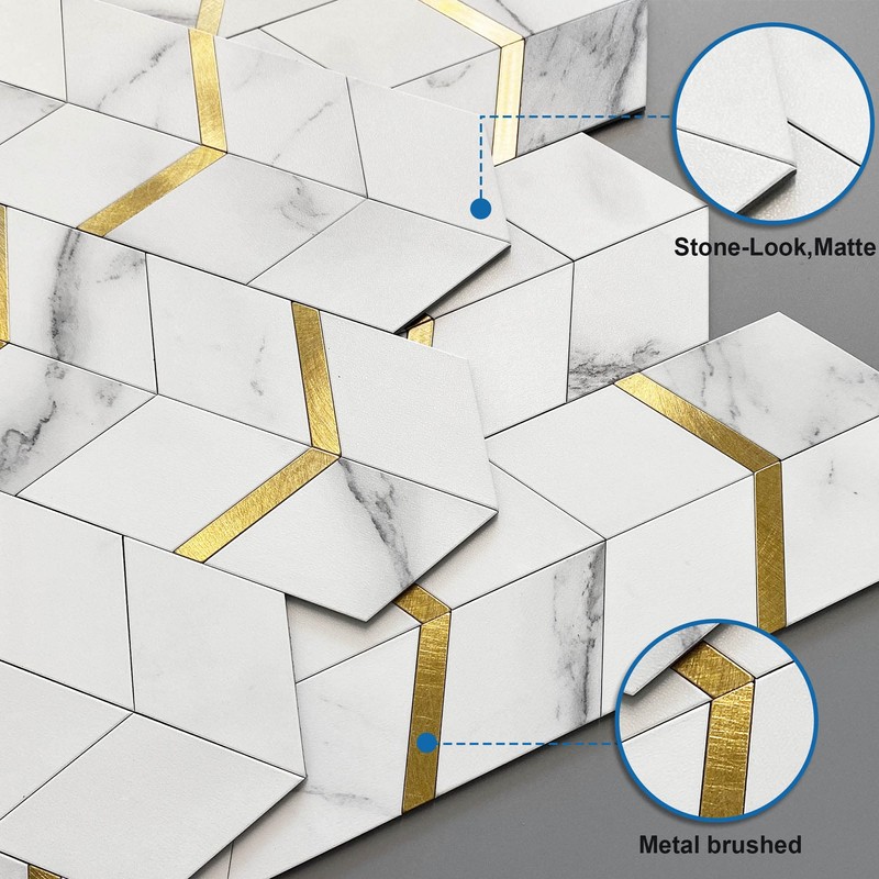 MOFIT Peel and Stick Backsplash for Kitchen,3D Wall Panel Peel