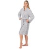 PAVILIA Light Gray Short Robe for Women, Womens Robes Lightweight,