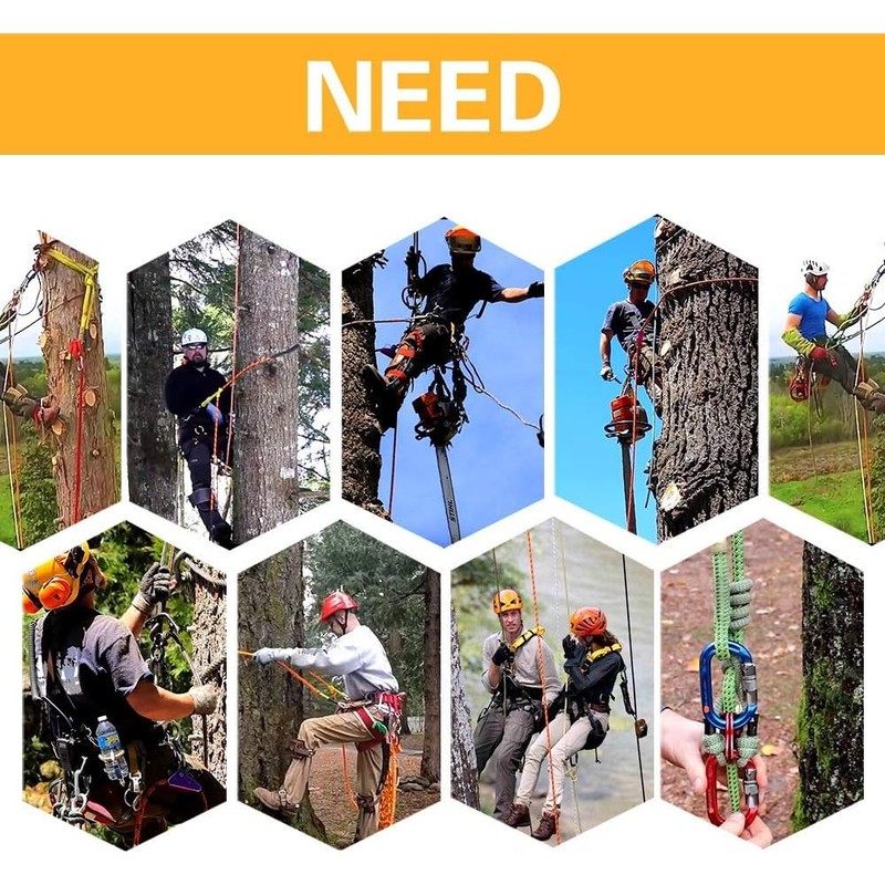 SEAAN Tree Climbing Flipline Kit 1/2'' x 10FT Arborist Flip