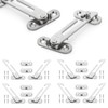 4 Pairs Window Restrictors Locks, 304 Stainless Steel Window Safety