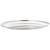 Genware NEV-1365 Oval Flat, Stainless Steel, 12"