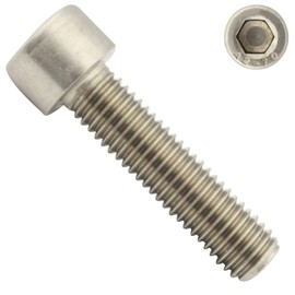 Hexagon Socket Cap Screws, A2 V2A Stainless Steel, DIN 912, 25 Pieces