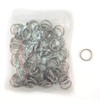 Stainless Steel Split Keychain Key Rings (Pack of 100)