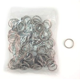 Stainless Steel Split Keychain Key Rings (Pack of 100)