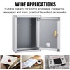 Wall Mount Mailbox, Lockable Secure Post Box, Letter Box for