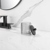 Indecor Home Glass Jar with Metal Lid for Bathroom Organization,