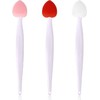 3Pcs Multicolor Lip Scrub Brush,Lip Exfoliator Brush,Silicone Lip Scrubber Exfoliator