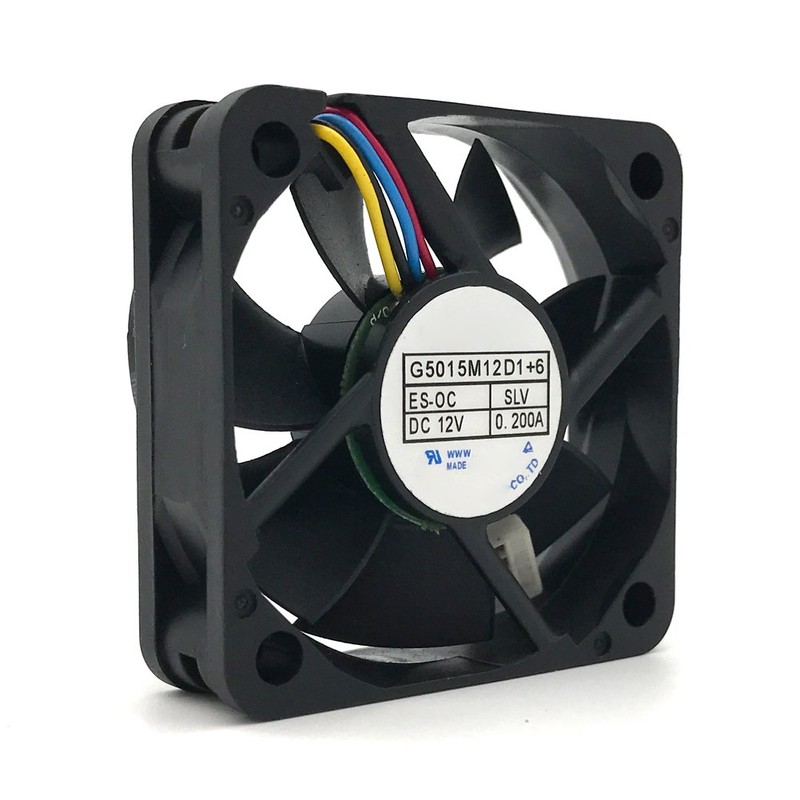 G5015M12D1+6 5cm 4line Temperature Control 0.2A 12V car Audio Cooling