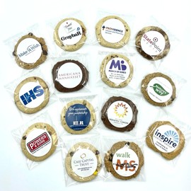 The Providence Cookie Company INDIVIDUALLY WRAPPED CUSTOM PRINT COOKIE GIFTS: Create Your Own Message or Upload your Graphic and/or Logo, Great for All Occasions Including Corporate Gifts, Employee Gifts, Birthdays, Weddings, Baby Showers, Thank You, Con