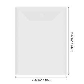 BAOFALI 100 Pcs/Set 7x9.4inch Clear Stamp and Die Storage Pockets, Stamp Storage Bags, Plastic Envelopes, DIY Scrapbooking Storage Die Cuts for Stencil Storage Card Making Cutting Dies