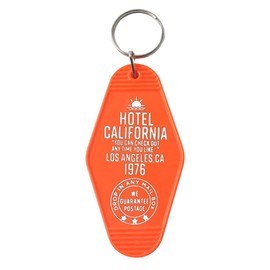[ALOHAMONI] USA DESIGN Reproduction Vintage Motel Key Chain Key Chain American Miscellaneous Goods Hotel Antique Retro Cafe USA California West Coast Hawaii, Hotel California (Orange)