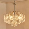 AGV LIGHTING CH012S K9 Crystal Chandelier, Raindrop Chandelier Crystals Light,