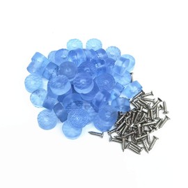 Fannuoncc 50 Pcs Translucent Cylindrical Shape Furniture Pads Rubber Non Slip Feet Pad for Table Desk Chair Sofa and Cutting Boards
