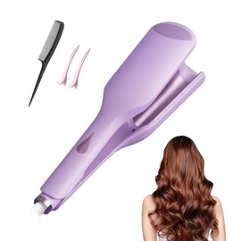 Rizador ondulado para mujer, 36 mm (1.41 pulgadas) con 11 niveles de temperatura ajustables, calentamiento rápido de 30 segundos, herramienta iónica para rizadores de cabello con apagado inteligente