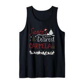 Carmela Xmas Cute Christmas Name Tank Top