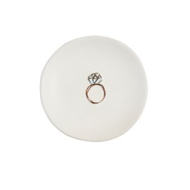 Mud Pie Ring Wedding Dish 4" Dia Tidbit Plates