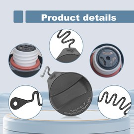 CmeRto Fuel Tank Gas Filler Cap Compatible with Volvo XC60, XC70, XC90, S60, S80, V60, V60 Cross Country,V70, Vehicles included 2003-2018, Replace 31392044
