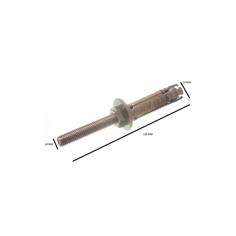 6 x Projecting Shield Anchor RAWL Type Bolt Fixings YZP