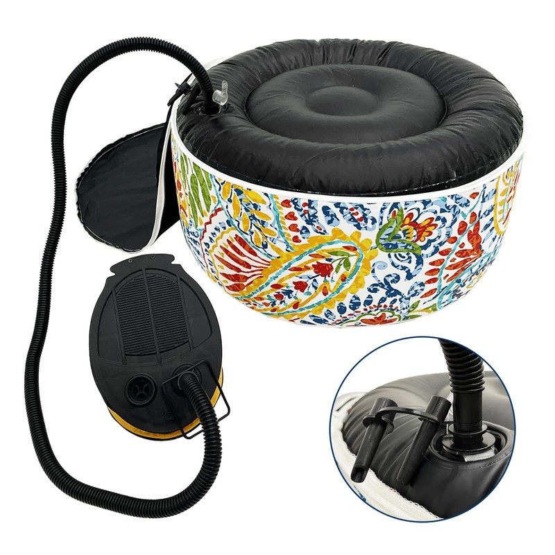 TWLEAR Foot Pump, Air Pump for Inflatable Ottoman, Bed, Air