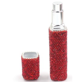 Bestbling Bling Bling Empty Portable spray bottle, cosmetic Perfume spray bottle spray essential oil bottle glass perfume bottle 12ML (Red)