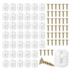 40 Sets Plastic Hinge Dowel Inserts Hinge Dowel Inserts with