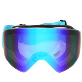 Unisex Adult Outdoor Double Lens Magnitic Large View Ski Cyling Goggles Mask GlassesBlue